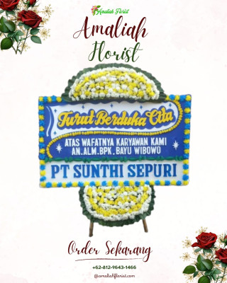 Papan Bunga Duka di Caturharjo