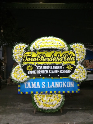 Papan Bunga Duka di Caturharjo