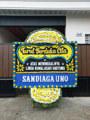 Papan Bunga Duka di Caturharjo